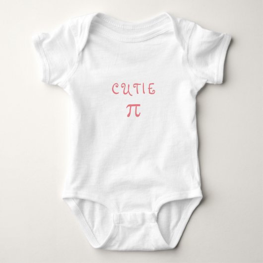 Cutie Pie Schattige Baby Meisje Baby Bodysuit Cree (Voorkant)