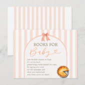 Cutie Pie Sinaasappel Gingham Boeken voor Baby Briefkaart (Voorkant / Achterkant)