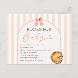 Cutie Pie Sinaasappel Gingham Boeken voor Baby Briefkaart