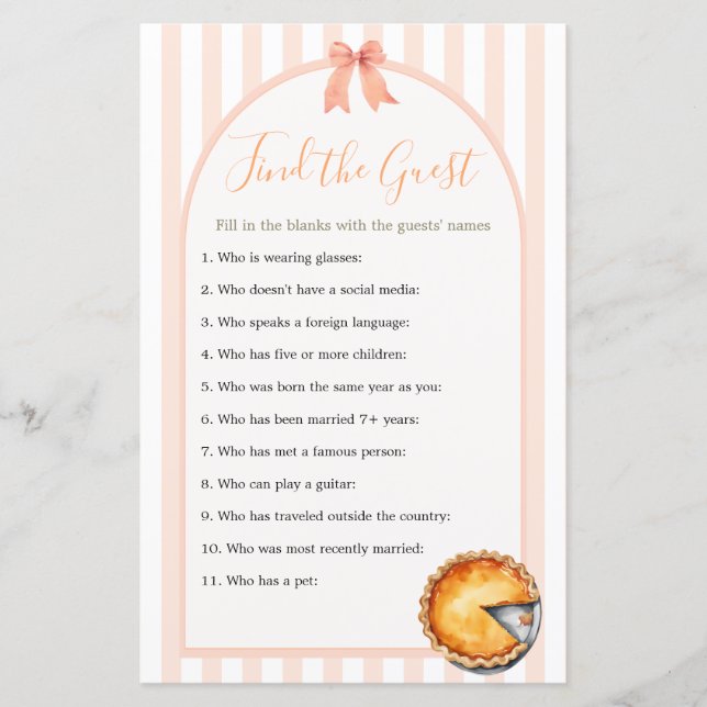 Cutie Pie Sinaasappel Gingham Zoek de gast (Voorkant)