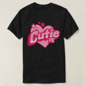Cutie Pie Sparkle Roze Hart Badge T-shirt (Design voorkant)