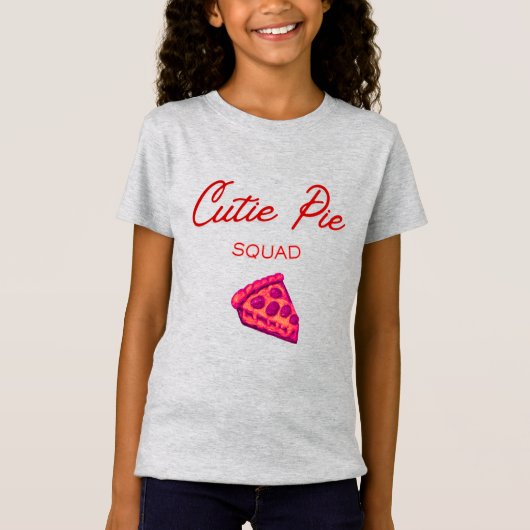Cutie Pie Squad Girls’ Valentine  T-shirt (Voorkant)