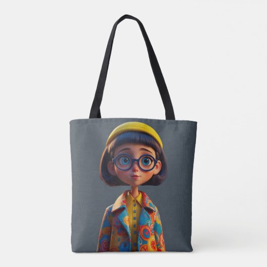Cutie Pie Stijlvolle Canvas tas (Achterkant)