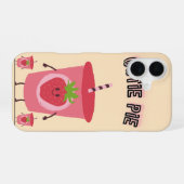 Cutie Pie Strawberry Telefoon iPhone 16 Hoesje (Achterkant horizontaal)