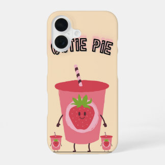 Cutie Pie Strawberry Telefoon iPhone 16 Hoesje