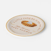 Cutie Pie Thanksgiving Baby shower Borden Papieren Bordje (Gekanteld)