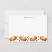 Cutie Pie Thanksgiving Baby shower Dank u Bedankkaart (Voorkant)