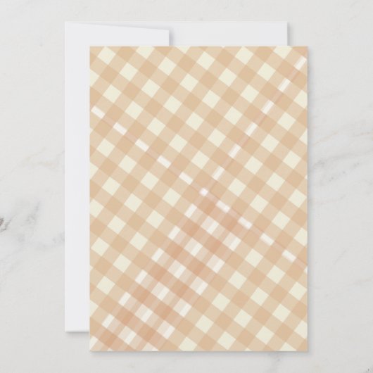 Cutie Pie Thanksgiving Baby shower Dank u Kaart (Achterkant)