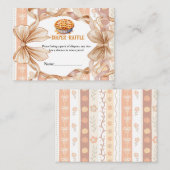 Cutie pie thanksgiving baby shower diaper  request informatiekaartje (Voorkant / Achterkant)