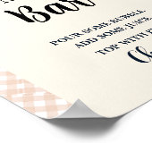 Cutie Pie Thanksgiving baby shower Favor teken Poster (Hoek)