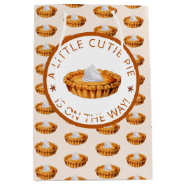 Cutie Pie Thanksgiving Baby shower Gift Bag Medium Cadeauzakje