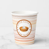 Cutie Pie Thanksgiving Baby shower papieren bekers (Achterkant)