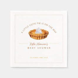 Cutie Pie Thanksgiving Baby shower servetten