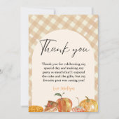 Cutie Pie Thanksgiving Verjaardag Dank u Kaart (Voorkant)