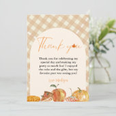 Cutie Pie Thanksgiving Verjaardag Dank u Kaart (Staand voorkant)