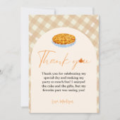 Cutie Pie Thanksgiving Verjaardag Dank u Kaart (Voorkant)