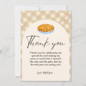 Cutie Pie Thanksgiving Verjaardag Dank u Kaart (Voorkant)