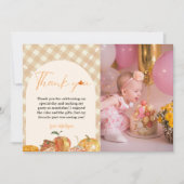 Cutie Pie Thanksgiving Verjaardag Dank u Kaart (Voorkant)