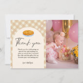 Cutie Pie Thanksgiving Verjaardag Dank u Kaart (Voorkant)