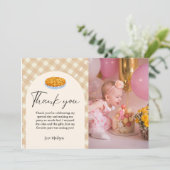 Cutie Pie Thanksgiving Verjaardag Dank u Kaart (Staand voorkant)