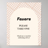 Cutie Pie Thanksgving baby shower Favor teken Poster (Voorkant)