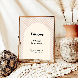 Cutie Pie Thanksgving baby shower Favor teken Poster