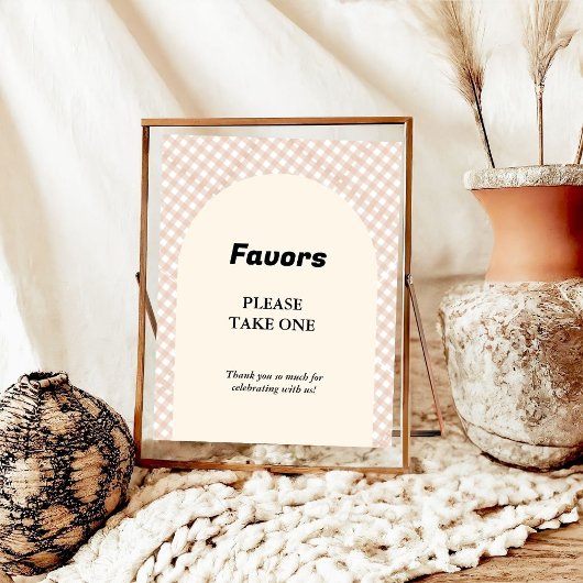 Cutie Pie Thanksgving baby shower Favor teken Poster