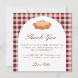 Cutie Pie Verjaardag Bedankt Card