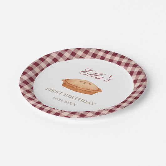 Cutie Pie Verjaardag Papier Bord (Gekanteld)