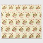 Cutie Pie Verjaardagsfeest Kinder Cherry Cadeaupapier (Vlak)