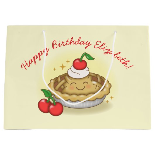 Cutie Pie Verjaardagsfeest Kinder Cherry Groot Cadeauzakje (Voorkant)