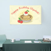 Cutie Pie Verjaardagsfeest Kinder Cherry Spandoek (Beurs)