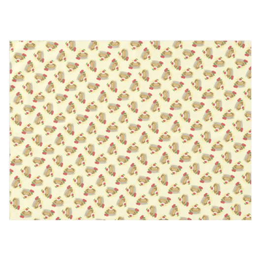 Cutie Pie Verjaardagsfeest Kinder Cherry Tafelkleed (Voorkant (Horizontaal))