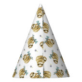 Cutie Pie Waterverf Slotpatroon Feesthoedjes (Achterkant)