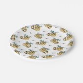 Cutie Pie Waterverf Slotpatroon Papieren Bordje (Gekanteld)