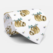 Cutie Pie Waterverf Slotpatroon Stropdas (Opgerold)