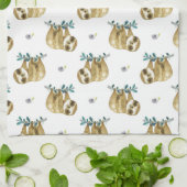 Cutie Pie Waterverf Slotpatroon Theedoek (Gevouwen)