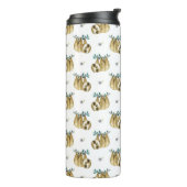 Cutie Pie Waterverf Slotpatroon Thermosbeker (Gedraaid links)