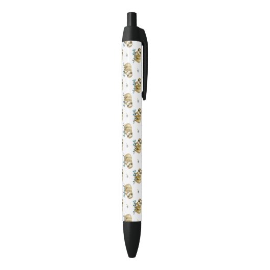 Cutie Pie Waterverf Slotpatroon Zwarte Inkt Pen (Achterkant (Verticaal))