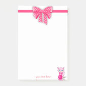 Cutie Pink Kitten Cartoon Post-it® Notes (Voorkant)