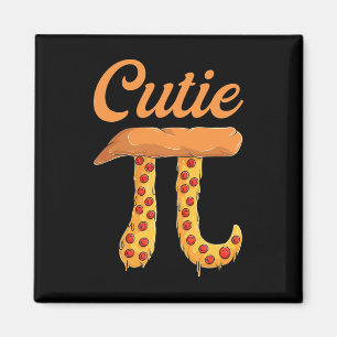 Cutie Pizza Pi Dag  Retro Wiskunde Lover Magneet