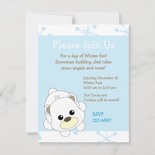 Cutie Polar Beer Kaart (Voorkant)