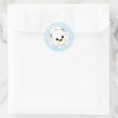 Cutie Polar Beer Ronde Sticker (Tas)