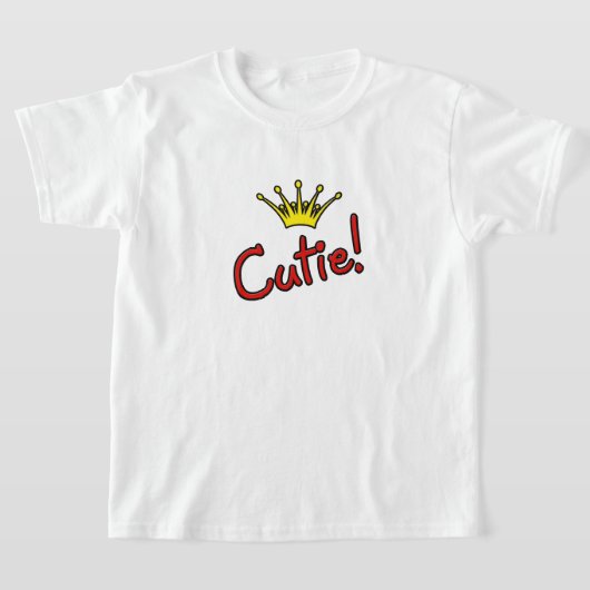 Cutie! - Princess Crown T-shirt (Laagn)