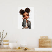 Cutie Print, Waarde Poster Papier (Halfglans) (Keuken)