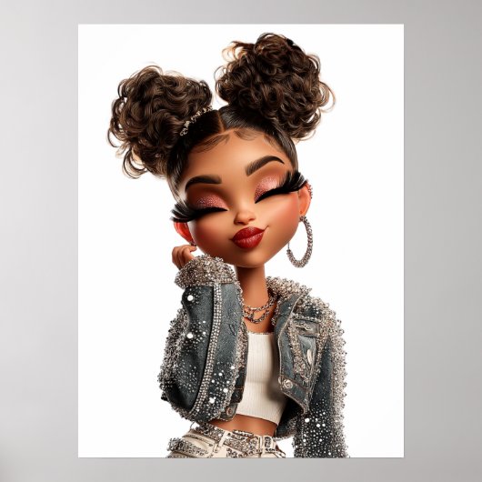Cutie Print, Waarde Poster Papier (Halfglans) (Voorkant)
