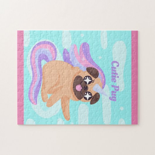 Cutie Pug Legpuzzel (Horizontaal)
