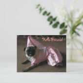 Cutie Pug Princess Briefkaart (Staand voorkant)