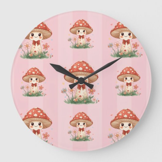 Cutie Roomie Wall Clock Grote Klok (Voorkant)