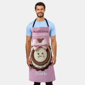 Cutie Roze Chocolade Cookie/All-Over Print Schort (Gedragen)